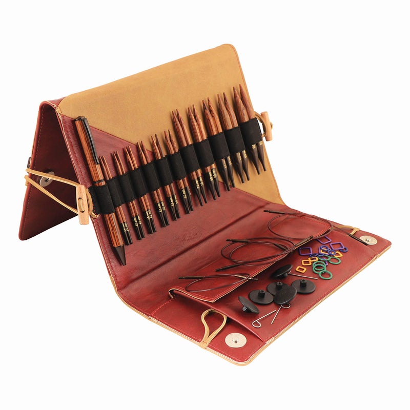 KnitPro Ginger Regal Interchangeable Needle Set 4" (10cm) | 11 US Sizes (4 to 17) - Image 1